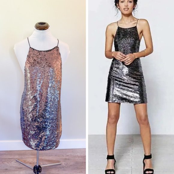 Urban Outfitters Ecote Ella Sequin Dress - Picture 1 of 12